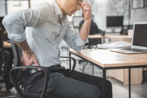 sitting with back pain