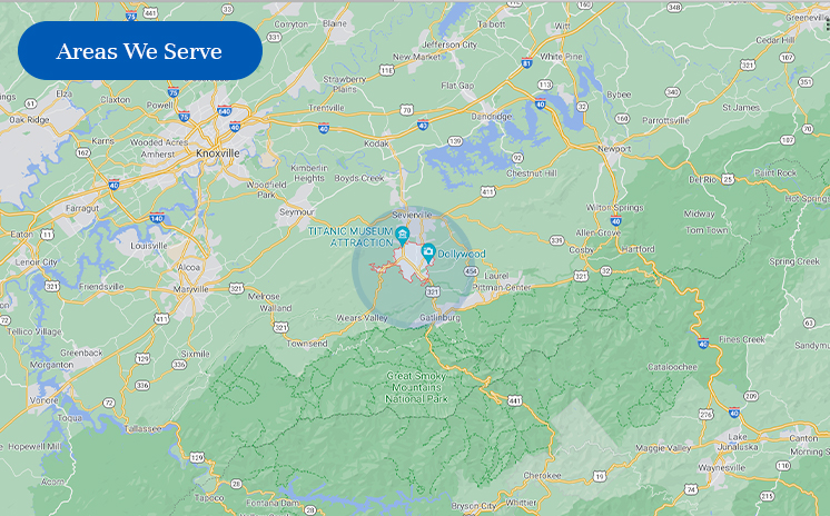 Pigeon Forge map