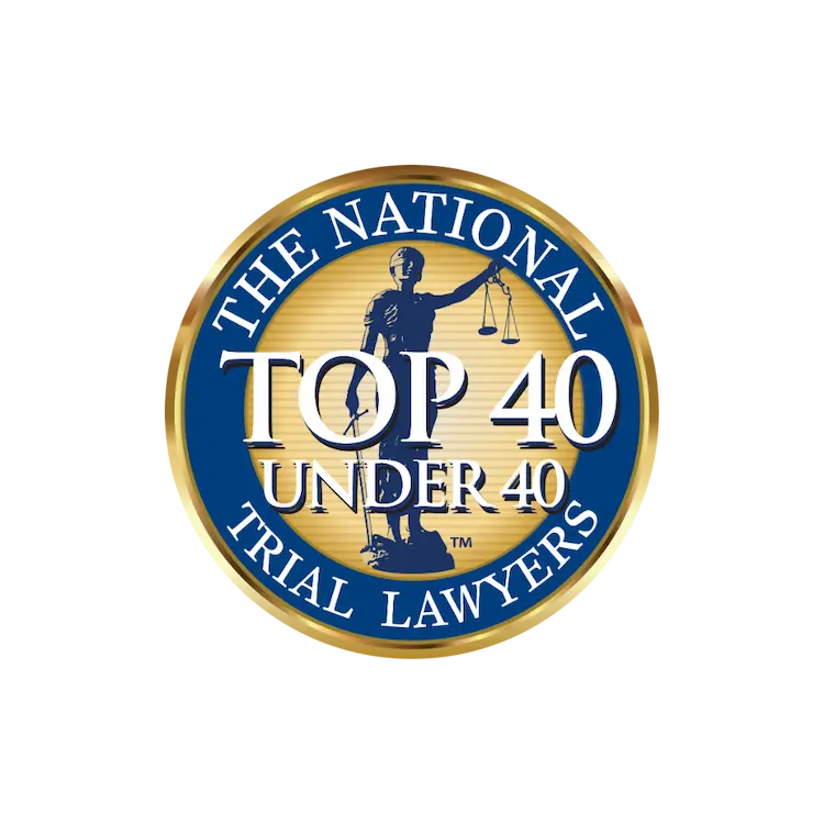 the national trial lawyers 40 under 40 badge