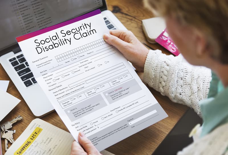 Social security disability claim form