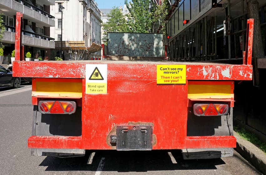 morristown truck blind spot no zone