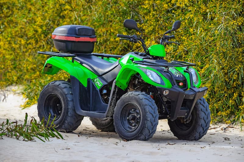 atv on the beach