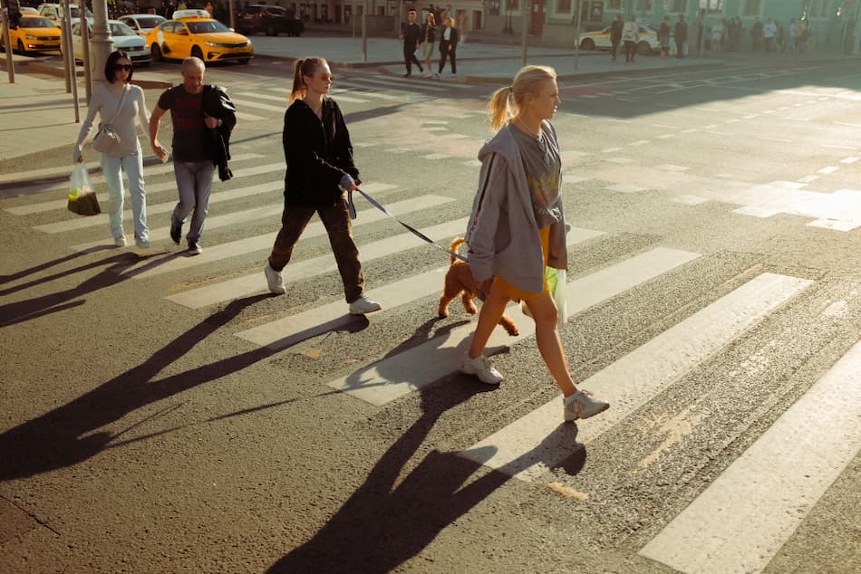 people walking on the street