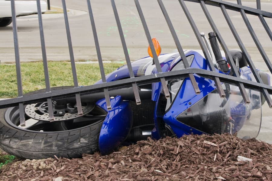 Motorcycle Crash Alone