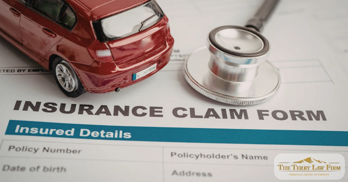 motorist insurance claim document for a Sevierville car accident