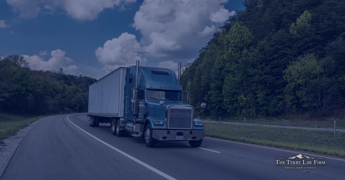 Tractor-trailer on an East Tennessee highway, illustrating what affects the value of a truck accident claim in Tennessee.